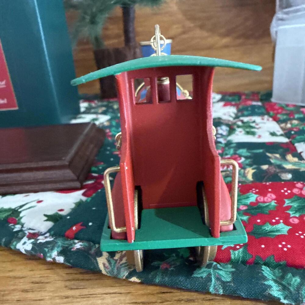 VTG Hallmark Christmas Express Train Ornament Steam Locomotive Limited Edition - Picture 4 of 10